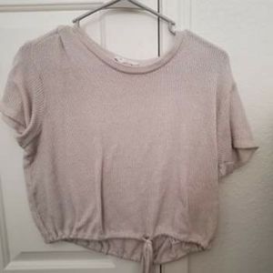 Knitted short sleeve shirt